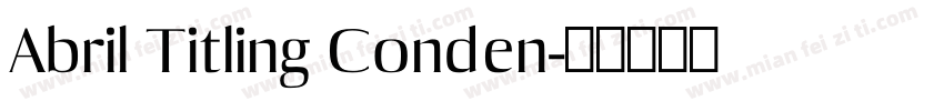 Abril Titling Conden字体转换